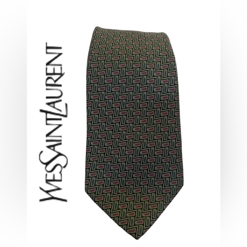 Yves Saint Laurent men’s silk tie